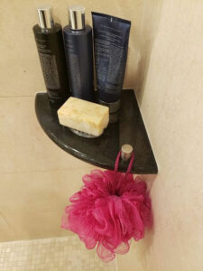 ceramic corner soap dish for tile shower 