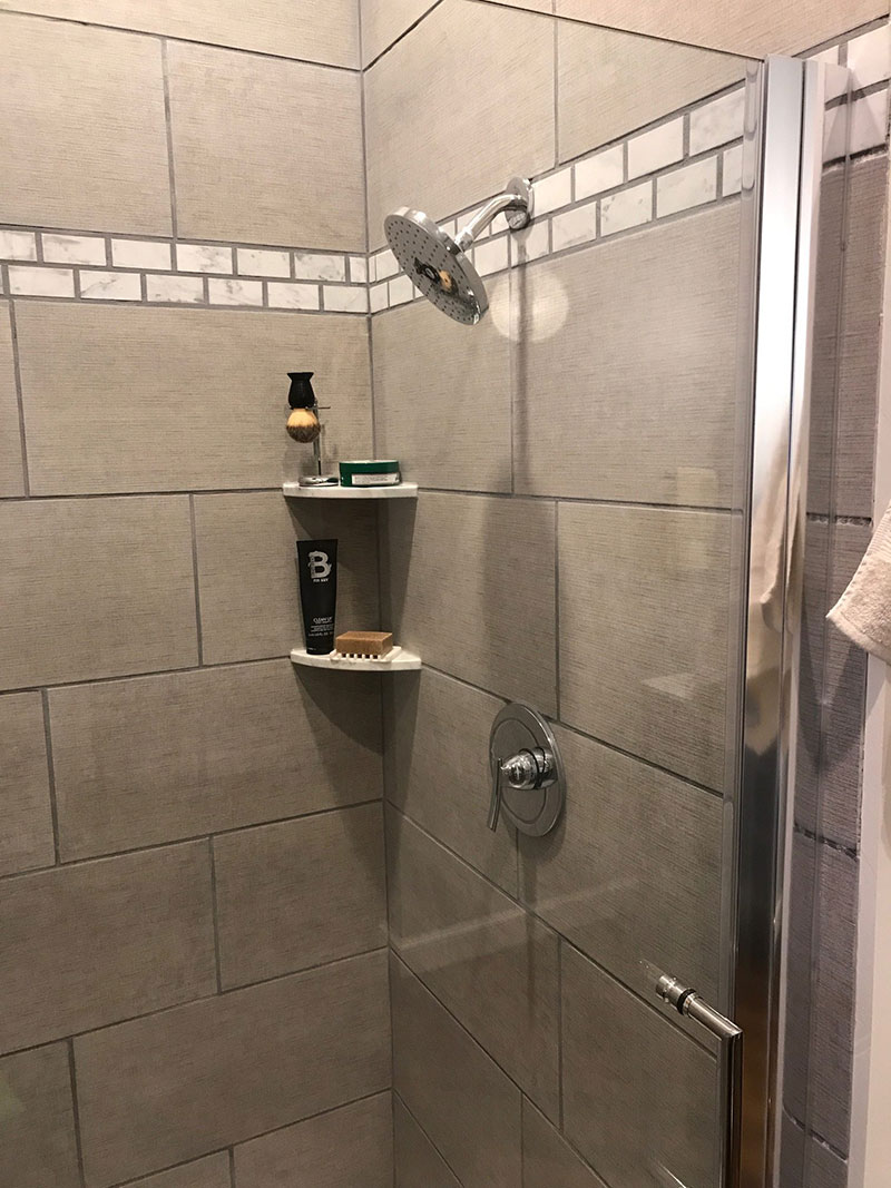 DIY Installing Shower Shelf On A Wall That is Already Tiled (Very Easy!)  Use the Go Shelf System.