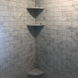 in shower standing shelf 