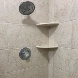 ledge in shower