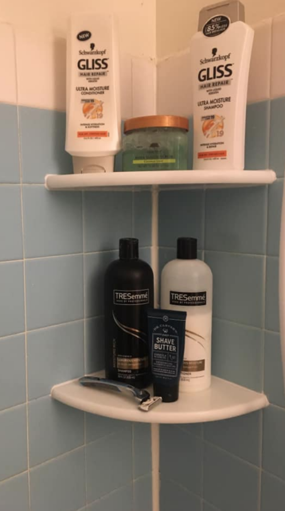 organizer for shower