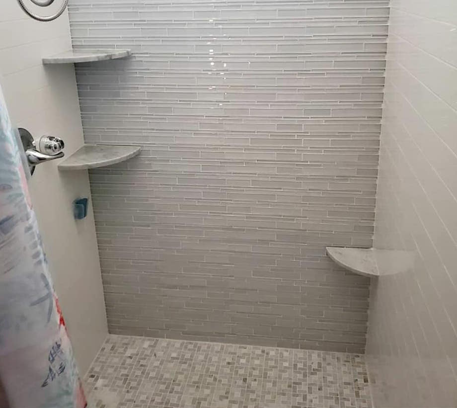 shower shelving options