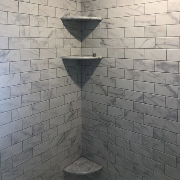 floating shower shelf