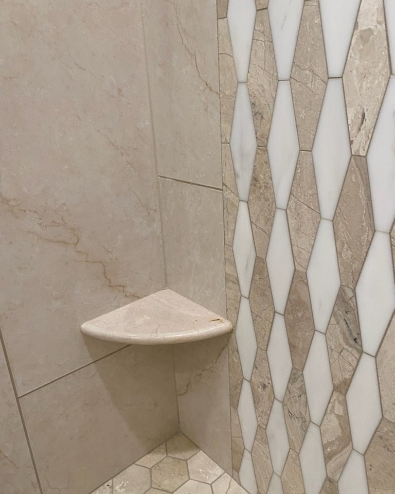 corner shower stand