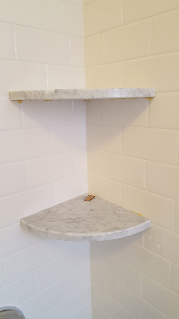 The Corner Tile Shelf Perfect for Tile Contractors GoShelf™