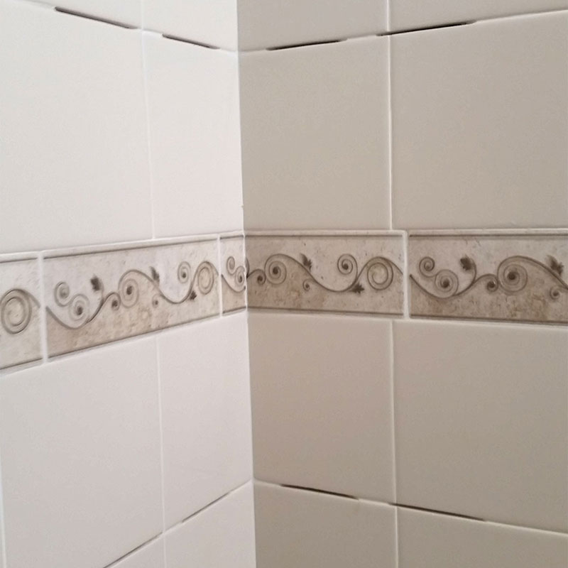 Stylish and Sturdy Shampoo Shelf for Tile Shower from GoShelf