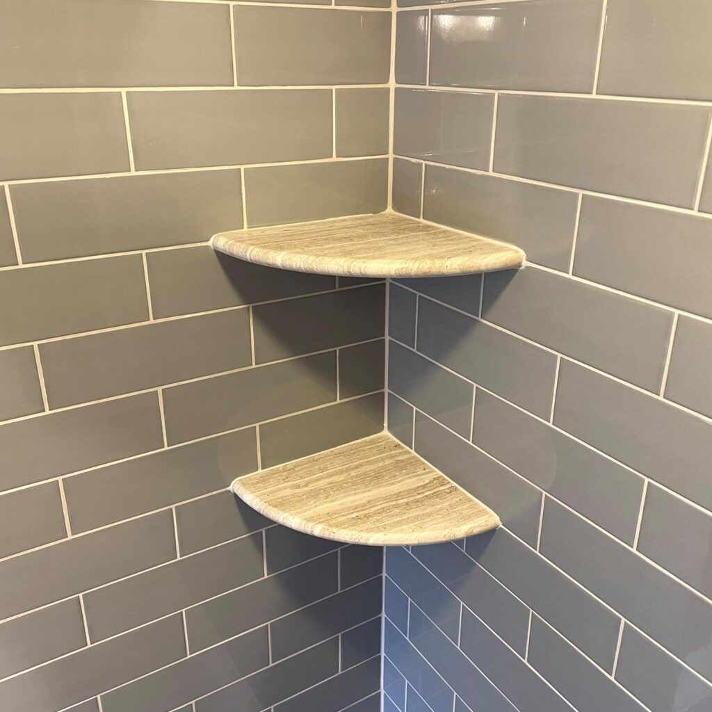 shower inset shelf